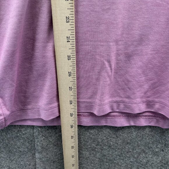 Travis Mathew Polo Shirt Mens Medium Pink Grey Preppy Mesh Golf Performance - Picture 4 of 11